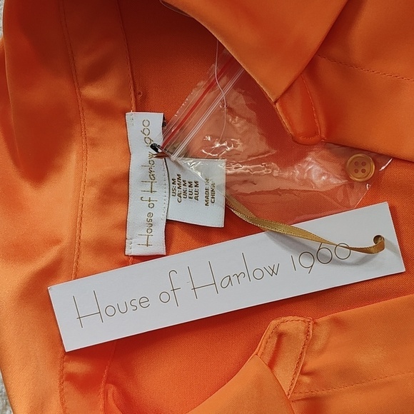 New House of Harlow Satin effect front knot mini dress Size M - Picture 12 of 12